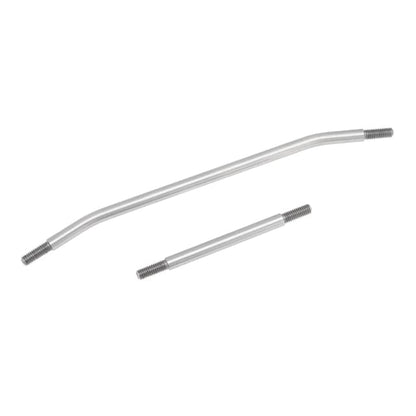 Metal Steel Prefixal Servo Steering Link Rod Set for Axial SCX6 1/6 RC Crawler Car Upgrade Parts - (Color: Silver)