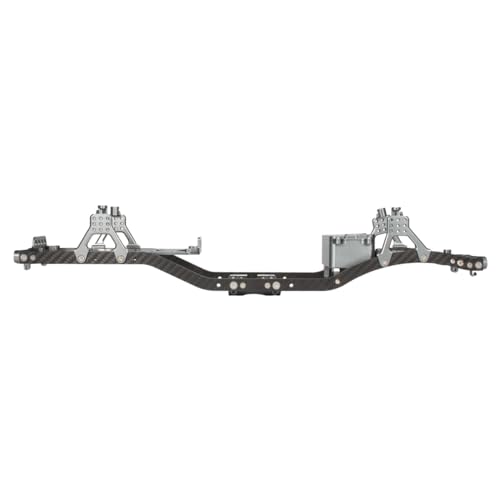 1/10 RC Crawler Carbon Fiber Girder 4.3mm CNC Metal Car Chassis Frame Body Kit for Axial SCX10 II Rock Off Road Truck Upgrade Parts (Gray) - color: Gray