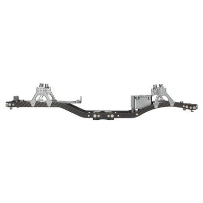 1/10 RC Crawler Carbon Fiber Girder 4.3mm CNC Metal Car Chassis Frame Body Kit for Axial SCX10 II Rock Off Road Truck Upgrade Parts (Gray) - color: Gray