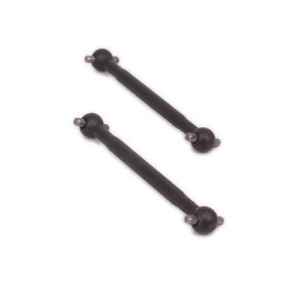 RC Drive Shafts Parts for HPi Rs4 RS4018 116034 113714 1/10 2PCS 50.5mm for Universal Drive Axle Dogbone RC for Hobby Car Replacements Parts(Silver) - color: Silver