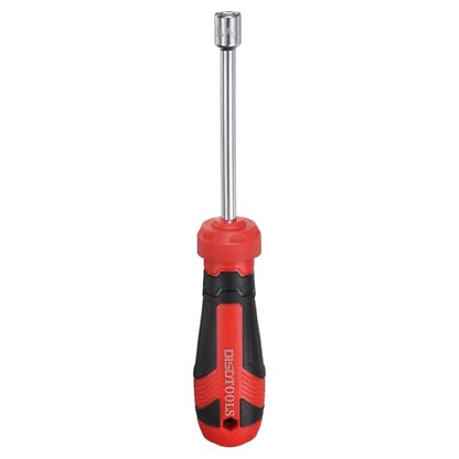 HARFINGTON SAE Nut Driver 5/16" CR-V Non-Magnetic Tip Hollow Shafts Hex Socket Screwdriver with Anti-Slip Handle for Automobile Repair Bit Driver - size: 5/16"