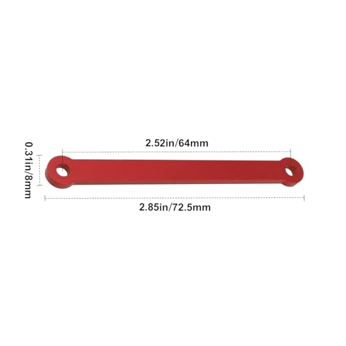 Hobbypark Aluminum Tie Bar and Suspension Hinge Pins for 2WD Traxxas Rustler VXL Slash Stampede Bandit Nitro Sport,Replacement of 2532 2640 (Red) - color: Red