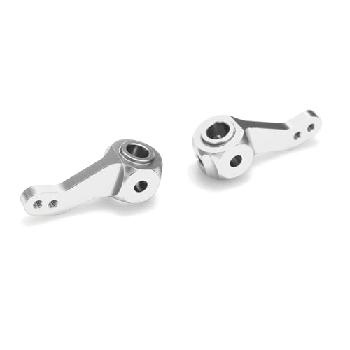 RC Car Steering Cup for Tamiya CW-01 Lunch Box Metal Steering Arms Knuckle Cup with Axle Upgrade Parts (Silver) - color: Silver