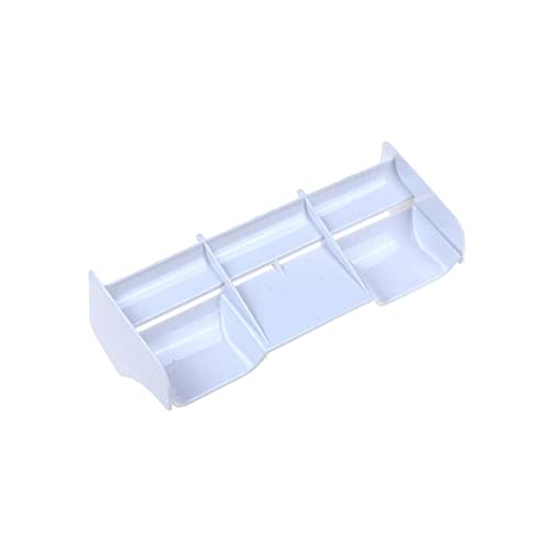 NORMICHIC RC Competition-Class Tail Wing For 1/8 Scale Nitro Electric Powered Off-Road Racing Buggy Truck, RC Frame Tail Wing Upgrade Part (White)