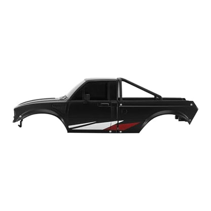 RC Spare Part Compatible with TRX4M for Defender for Bronco for Pickup Hard Body Shell with Bed Rack 1/18 RC Crawler Car Upgrade Parts(Black) - size: Black