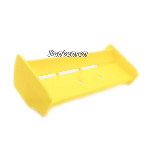 1/10 RC Car Force Rear Spoiler High Down Force Body Wing Tail Compatible with 1:10 Scale RC Off Road Short Course Truck Buggy Racing Car (Yellow) - color: Yellow