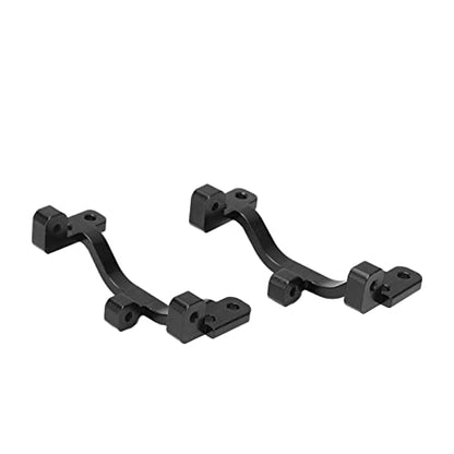 Dilwe 2Pcs RC Pull Rod Base Seat, Aluminum Alloy Pull Rod Base RC Accessories for WPL C24 C14 C14K C24K 1/16 RC Car Upgrade Parts RC Car Replacement Parts(Black)
