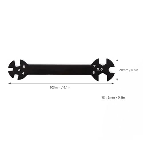 RC Upgrade Parts Tools 6 In 1 Wrench Tool 3/4/5/5.5/7/8mm For Turnbuckles With Nuts Multifunctional Rc Car Toys Parts RC Accessory