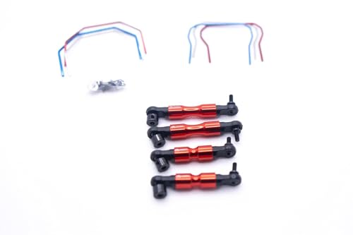 Full SWAY BAR Set (Red) for h 4x4 Slash, Rustler, Stampede, etc...