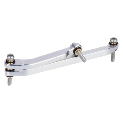 RC Steering Link Aluminum Alloy Steering Rod Linkage Remote Control Truck Replacement CNC Machined Part Suitable for SCX30 Model, Silver - color: Silver