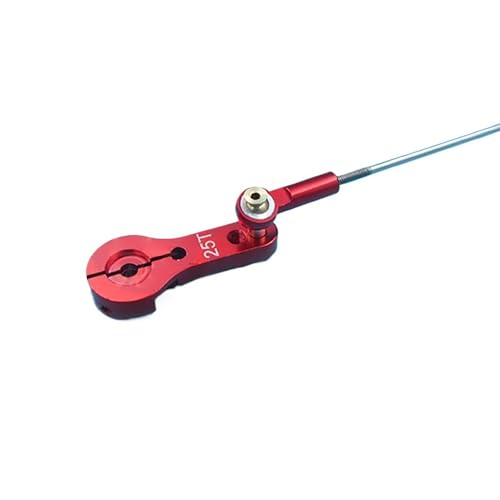 RC Boat 25T Metal Servo Arm Linkage Assembly M2 Ball Joint Rod End Set Adjustable Pushrod 110mm to 250mm CNC Aluminum Steering Link(200mm) - size: 200mm