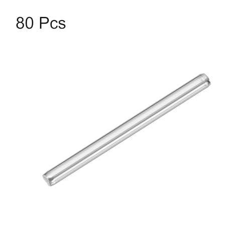 MECCANIXITY 80pcs 2mmx25mm Toys Shaft Round Rod Axles Drive Shaft for DIY RC Car Truck Boat Helicopter Model Part, Silver - size: 2mmx25mm