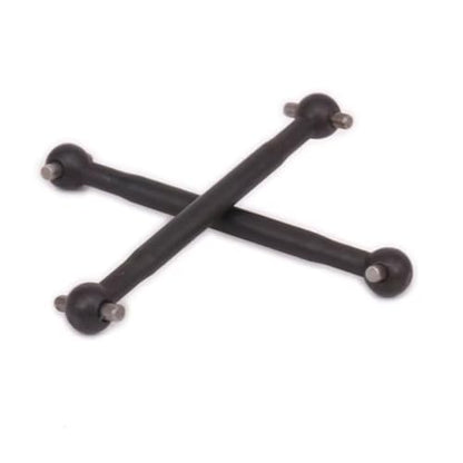 RC Drive Shafts Parts for HPi Rs4 RS4018 116034 113714 1/10 2PCS 50.5mm for Universal Drive Axle Dogbone RC for Hobby Car Replacements Parts(Black) - color: Black
