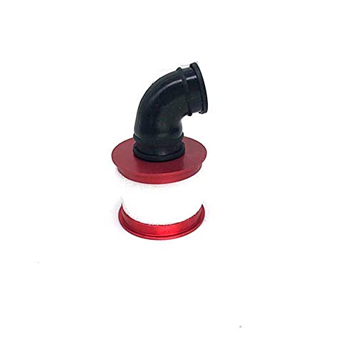 Replacement Part For 1PCS Metal Engine Air Filter For 1/10 Nitro Powered RC Car Replacement Carburetor Filter Upgrade Part - (Color: Red) - color: Red