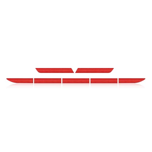 7PCS Car Reflective Stickers, Auto Bumper Reflective Stickers Set, Cars Trunk Strong Reflective Strip Decal, High Intensity Night Safety Warning Decal, Universal Waterproof Bumper Sticker