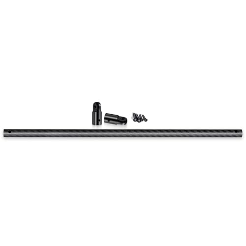 Que-T 1/8 RC Carbon Fiber Center Brace Bar for Arrma Vendetta Infraction 3S BLX Central Chassis Support Bar Upgrade (Black) - color: Black