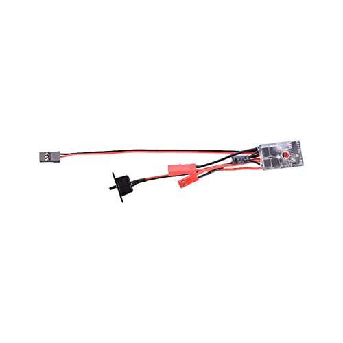 Waterproof 10A Brushed ESC E2s Dual Way Brake LED Control for 1/16 1/18 1/24 RC Car, Boat, Tank8 RC Car Brushless ESC