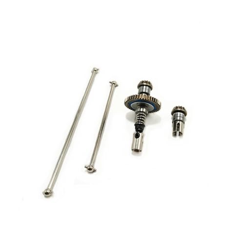 124017 144010 144001 124019 Rc Car Slipper Clutch Mid Transmission Shaft Set Metal Upgrade Parts Accessories Part(for 14 Scale) - color: For 14 scale