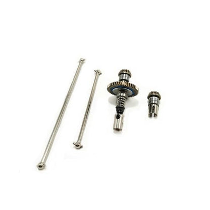 124017 144010 144001 124019 Rc Car Slipper Clutch Mid Transmission Shaft Set Metal Upgrade Parts Accessories Part(for 14 Scale) - color: For 14 scale