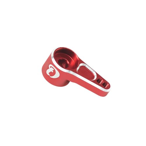 Hobby Details Aluminum Rear Axle Gear Box Skid Link Wheel Upgrade Set for 1/30 Axial SCX30 Jeep Wrangler RC Cars, Red (Aluminum Servo Arm) - color: Aluminum Servo Arm