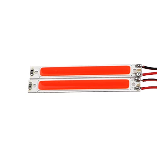 2PCS HIRCQOO 1/10 RC Car LED Chassis Lights Compatible with Traxxas TRX-4 TRX-6 Axial SCX10 II 90046 RC4WD D90 D110 1/10 RC Crawler Car Truck (Red,60x8mm) - color: Red,60x8mm