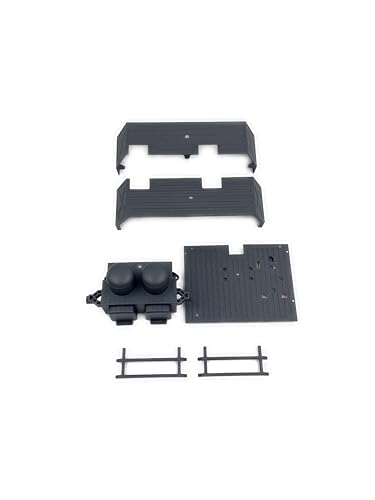 HOBBYPLUS Terranaut 8x8 Body Parts & Mud Guard (Grey) for 1/18 Crawler Terranaut 8x8 RC Truck - Remote Control Car, RC Car Upgrade Parts