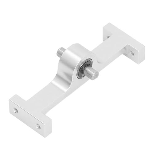 Transfer Box, Durable Aluminum Upgrade Transmission Gearbox 70mm with 5mm Steel Shaft for 1/10 Scale RC Crawler Enthusiasts Off-Road Rock Crawling and Custom Builds - color: Silver