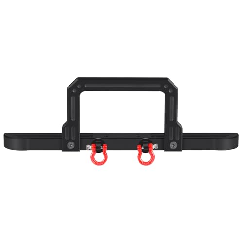 Metal Front Bumper with Tow Hooks Upgrades Parts Accessories | For 1/10 RC Crawler Car D90 D110