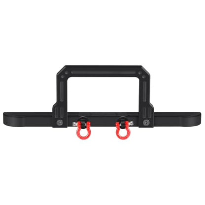 Metal Front Bumper with Tow Hooks Upgrades Parts Accessories | For 1/10 RC Crawler Car D90 D110