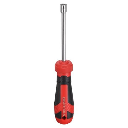 HARFINGTON SAE Nut Driver 1/4" CR-V Non-Magnetic Tip Hollow Shafts Hex Socket Screwdriver with Anti-Slip Handle for Automobile Repair Bit Driver - size: 1/4"