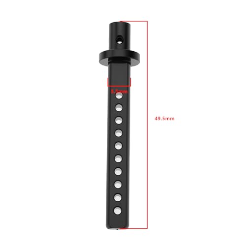 4Pcs RC Car Body Posts Mount Holder Column 1/10 RC Crawler Cars Parts Compatible with Axial SCX10 90046 RC4WD D9 Black - color: Black