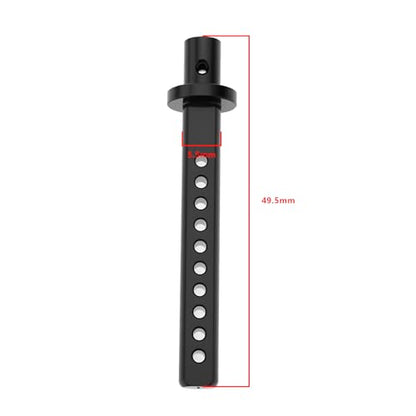 4Pcs RC Car Body Posts Mount Holder Column 1/10 RC Crawler Cars Parts Compatible with Axial SCX10 90046 RC4WD D9 Black - color: Black
