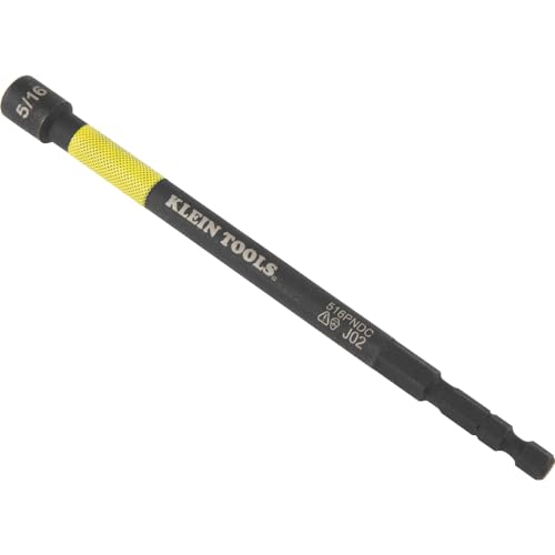 Klein Tools 32930 SAE Magnetic Impact Nut Setter Set, 6-Piece Color Coded Power Nut Driver with Extended Reach, 6 SAE Sizes - size: 6-Inch / 6-Piece Set