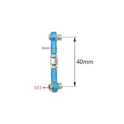 RC Car Rod Linkage Compatible with Traxxas for Slash 4X4/2WD 1/10 RC Car Upgrade Parts 1 Set 7 Pcs Metal Turnbuckle Camber Link End Adjustable Kit(Yellow) - color: Yellow