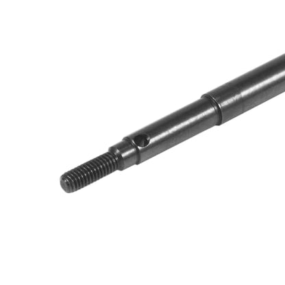 Steel Front Rear Axle Shafts 5mm Extended +2mm Thread Longer Driveshaft for 1/18 RC Crawler Car TRX4M Upgrade Parts (Black) - color: Black