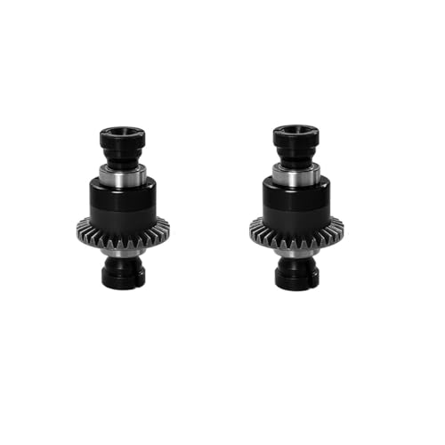 Differential Parts for ARRMA 1/18 & 1/14 GROM RC Front/Rear Universal Metal Differential Spare Parts (2* All Black) - color: 2* All Black