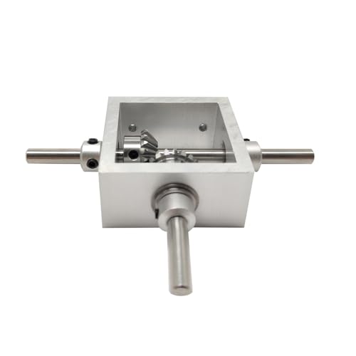 1:1 Right Angle Bevel Gearbox 1 Module 20 Teeth 90° Angle Drive Steering Gear Device Simple Mechanical DIY Module with 8mm Shaft - size: 8 mm shaft, style: 1 output shaft