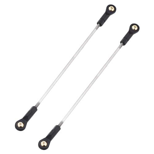 MECCANIXITY 2Pcs Adjustable Turnbuckles Camber Links, 174-184mm Turnbuckle Rod Steering Servo Linkage with M3 Ball Head Rod Ends for RC Car Replace Parts DIY - size: 174-184mm