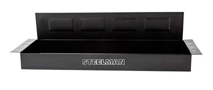 Steelman Non-Marring Magnetic Parts Tray with 7-Pound Hold Capacity, 6 Screwdriver Holders, Steel Construction - size: 1-Piece Set