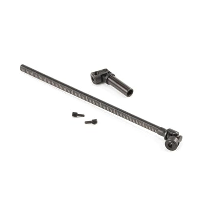 Alloy Steel SCX24 Cut to Length Driveshaft with D Shaped Input for Axial 1/24 RC Crawler Chassis (2pcs) - color: 2pcs