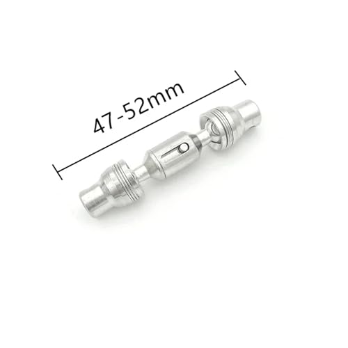 RC Car Transmission Shaft for WPL 1/16 6WD B16 Replacement Transmission Shaft RC Truck Car Universal Joint Shaft Upgrade Parts Metal CVD Drive Shaft Center Shaft(Silver,Size 1) - color: Silver, size: Size 1