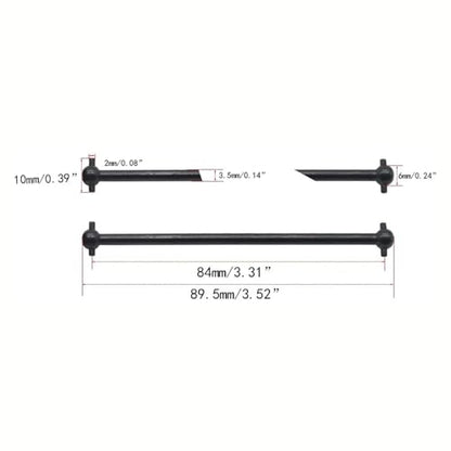 RC Car Transmission Shaft for HSP 94111 94108 94170 1/10 rc Car Parts 4Pcs Steel Dogbone Drive Shaft & Wheel Axle Replacement 08029 02033