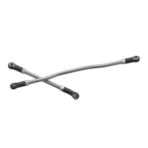 Aluminum Steering Links Kit for Axial Capra 1.9 UTB - 2Pcs Adjustable Servo Link End Rods, Metal Steering Linkage Upgrade for 1/10 RC Crawler Unlimited Trail Buggy (RTR Compatible)