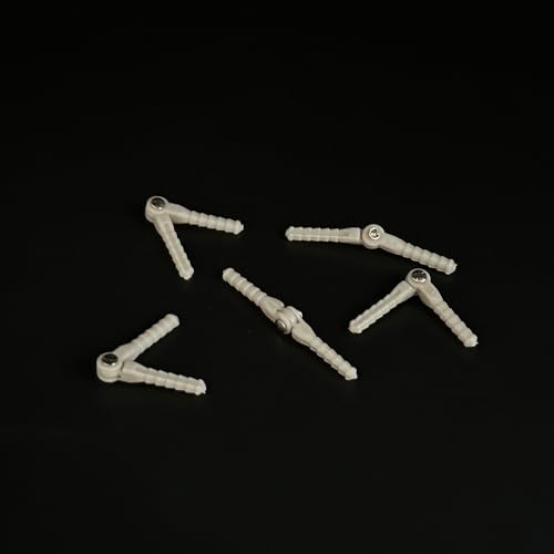 5PCS RC Airplane Plastic Pin Hinge Needle Hinge for RC Plane Aircraft Helicopter DIY Model Plane Fix Wing Parts (2x33mm Gray) - style: 2x33mm Gray