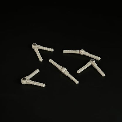 5PCS RC Airplane Plastic Pin Hinge Needle Hinge for RC Plane Aircraft Helicopter DIY Model Plane Fix Wing Parts (2x33mm Gray) - style: 2x33mm Gray