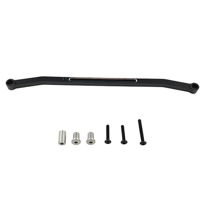 Steering Tie Rod & Drag Link for Losi 1/18 Mini LMT 4X4 Truck (Black) | Aluminum,Monster Truck,Steering Link Set,Upgrade Parts,LOS211051 Compatible,LOS01026 Compatible,CNC Machined,High Strength - color: Black