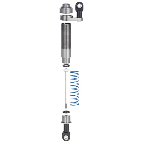 80-100mm Adjustable Threaded Oil Shocks for 1/10 RC Crawler SCX10 TRX4 D90 | CNC aluminum body with offset cap Dampers.Fits for Axial Capra VS4-10 90046 Tamiya LCG Cheater rigs.RC Car Upgrade Parts. - color: Red