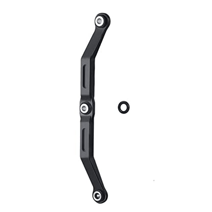 RCLIONS Aluminum Steering Link for 1/18th TRX4M RC Crawler Car Upgrades (Black) - color: Black