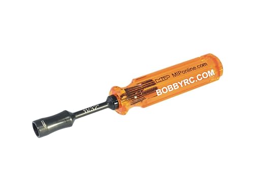 MIP 9809 11/32” Standard Hex Nut Driver RC Tool – Precision Grip Hex Screwdriver with Deep Socket for RC Car Repair, Made 100% in USA - size: 11/32"