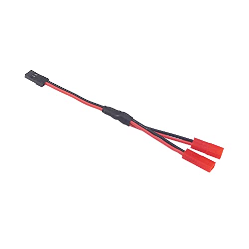 4pcs Servo Wire JR to JST Y Splitter Harness Parallel Wire & JST to JR Male/Female 10cm/4in Servo Connector Adapter Conversion Cable for RC Kits(B190-4)